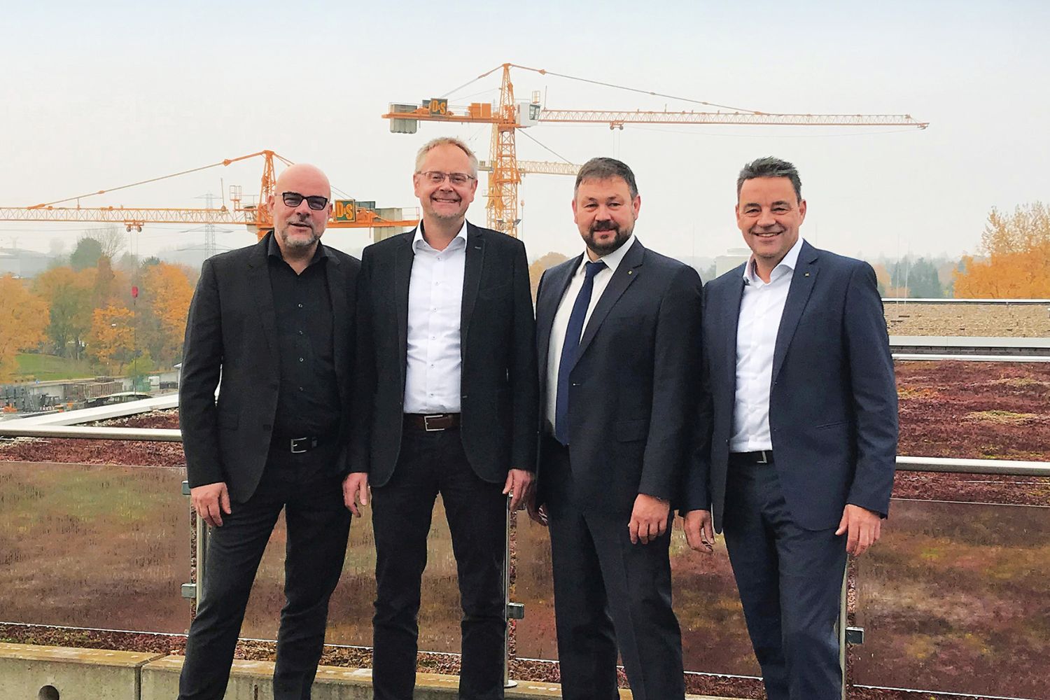 Geschäftsführung der D&S Rohrsanierung: Markus Brechwald, Richard Mohr, Jürgen König und Tobias Volckmann